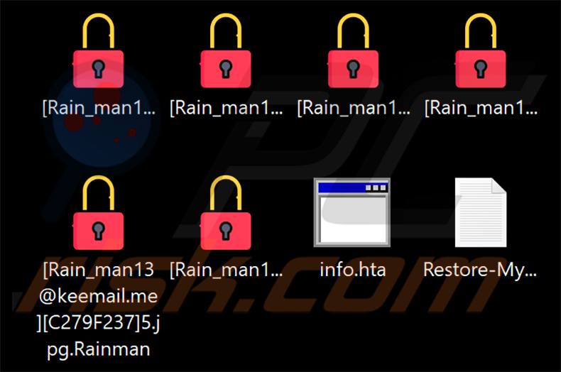 Loki Locker ransomware variant appending .Rainman extension