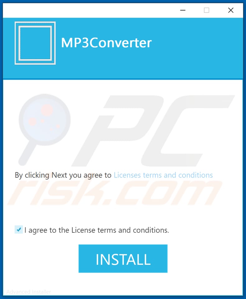 MP3Converter PUA installation setup