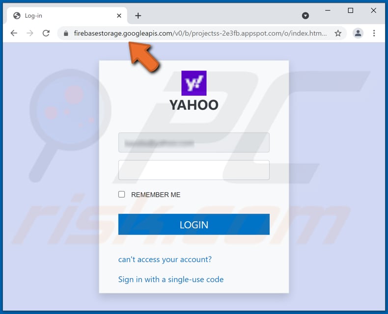 outlook email quota email scam fake yahoo page asking to provide login credentials