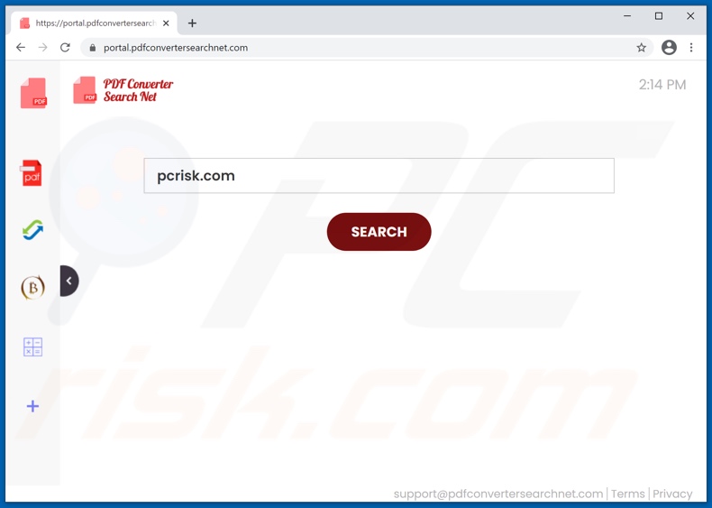 pdfconvertersearchnet.com browser hijacker