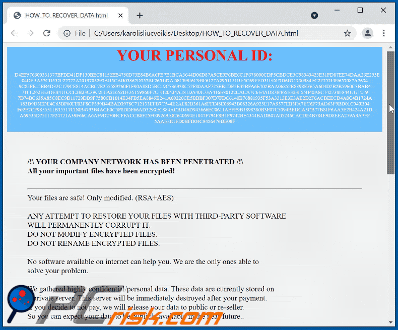 read ransomware ransom note gif image