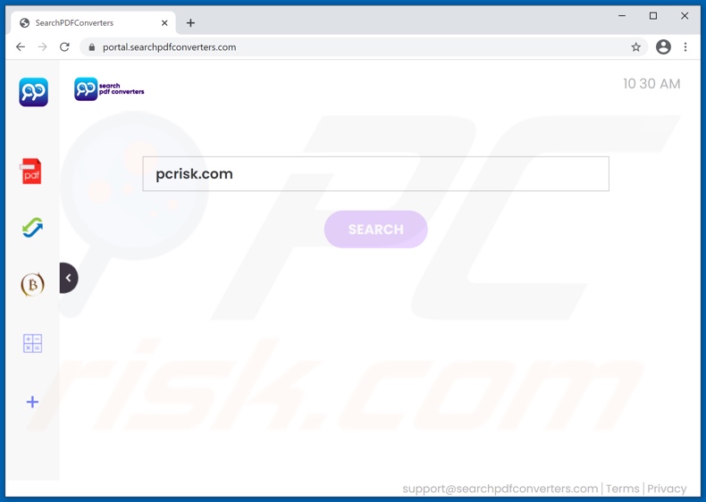 searchpdfconverters.com browser hijacker
