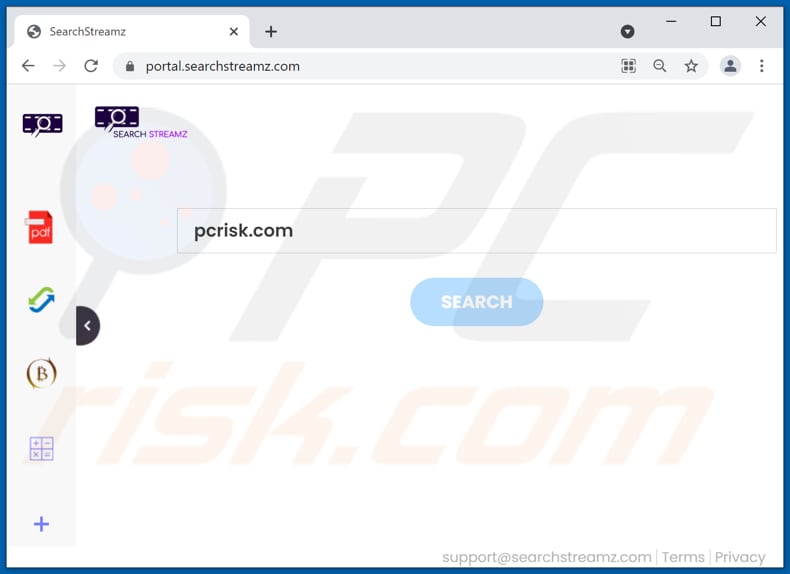 searchstreamz.com browser hijacker