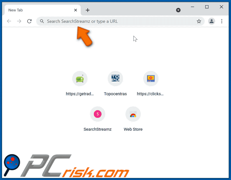searchstreamz browser hijacker searchstreamz.com shows searchlee results