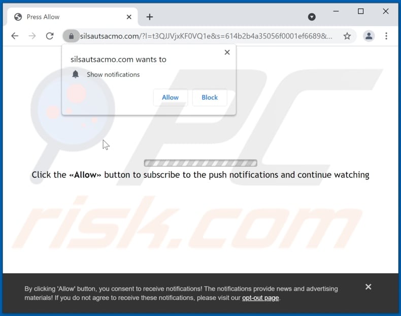 silsautsacmo[.]com pop-up redirects