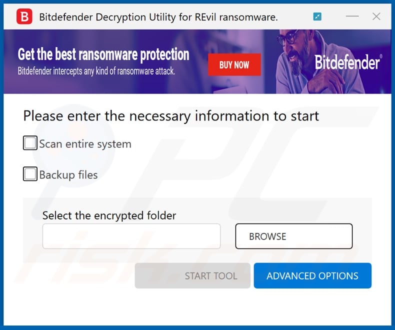 Sodinokibi ransomware decrypter