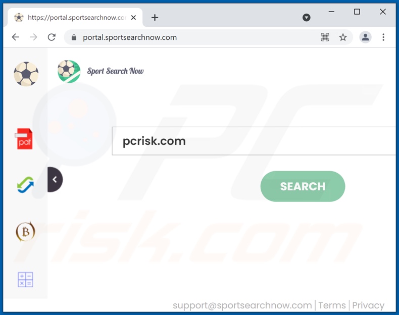 sportsearchnow.com browser hijacker