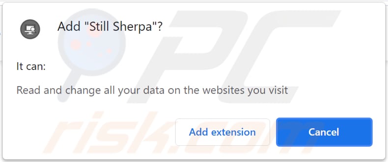 Still Sherpa pop-up redirects