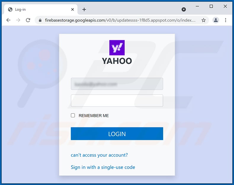 Phishing site promoted via We Noticed A Login From A Device You Don't Usually Use Email Scam (2021-09-02)