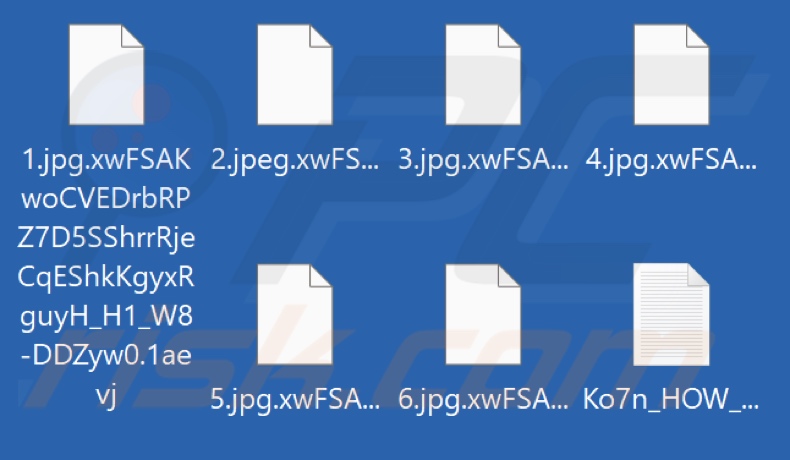 Files encrypted by 1aevj ransomware (.1aevj extension)