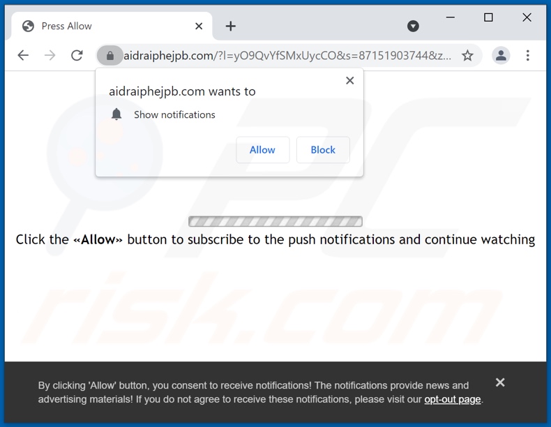 aidraiphejpb[.]com pop-up redirects