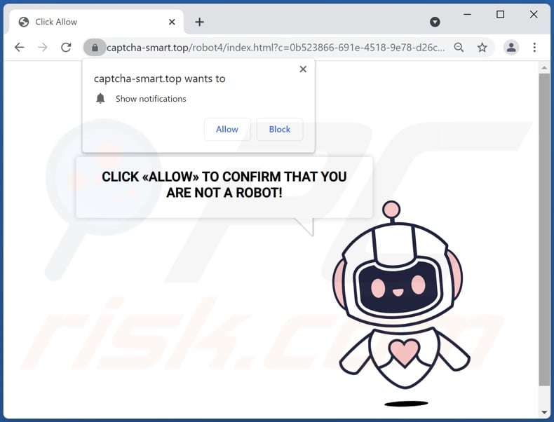 captcha-smart[.]top pop-up redirects