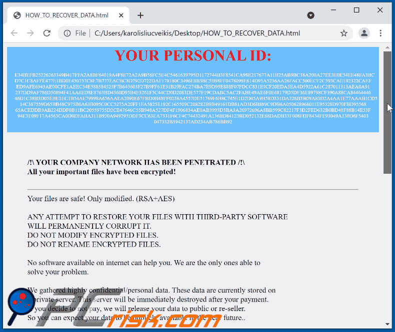 CRYPT (MedusaLocker) ransomware ransom note GIF (HOW_TO_RECOVER_DATA.html)