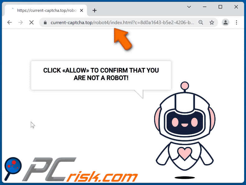 current-captcha[.]top website appearance (GIF)