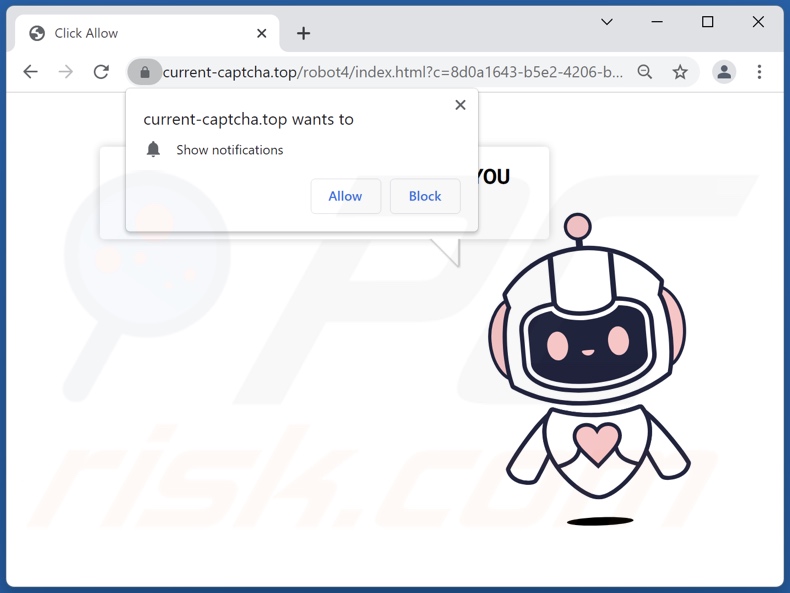 current-captcha[.]top pop-up redirects