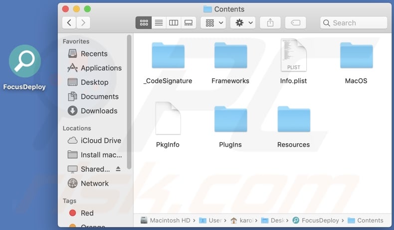 FocusDeploy adware install folder