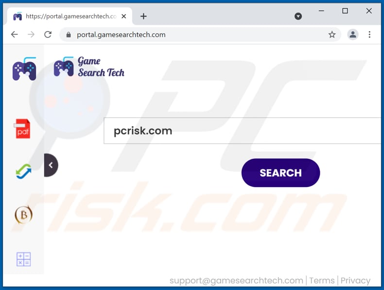gamesearchtech.com browser hijacker