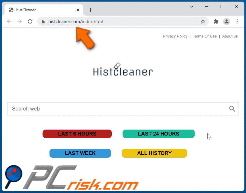 histcleaner browser hijacker histclean.com redirects to bing.com