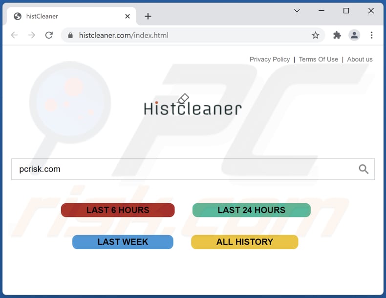 histclean.com browser hijacker