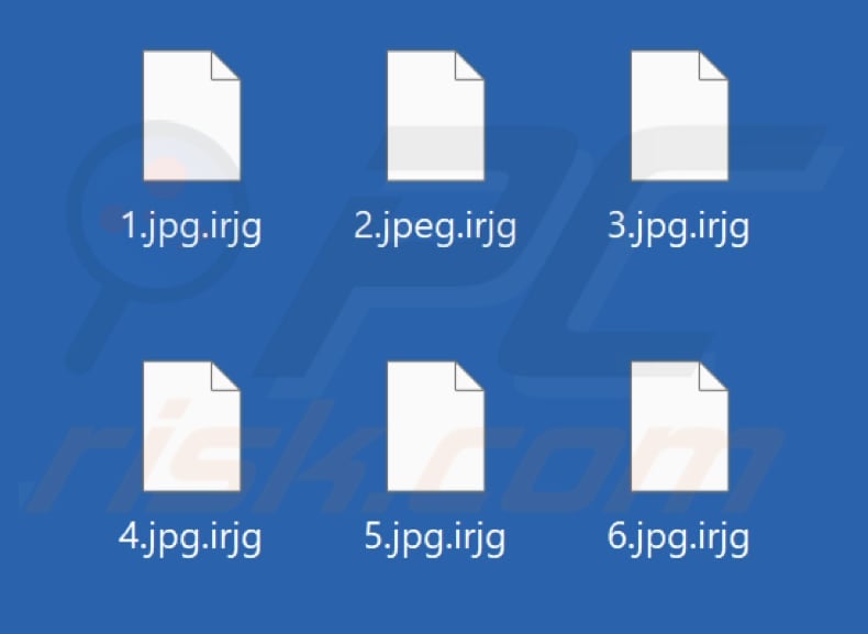 Files encrypted by Irjg ransomware (.irjg extension)