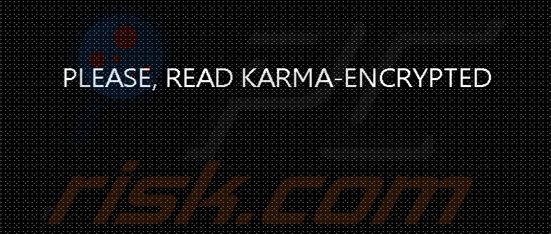 Karma Group ransomware desktop wallpaper