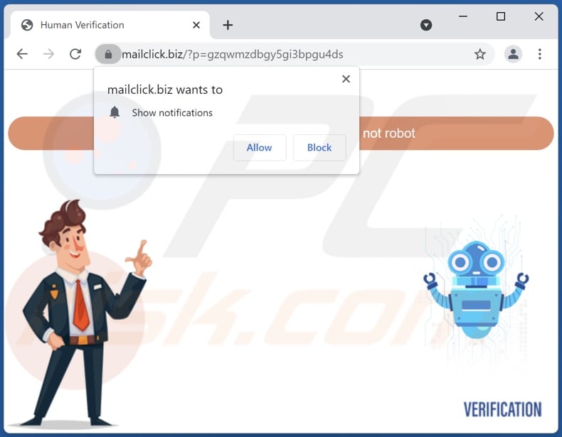 mailclick[.]biz pop-up redirects
