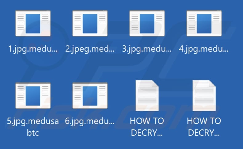 Files encrypted by Medusabtc ransomware (.medusabtc extension)
