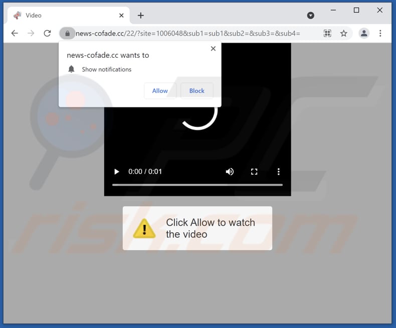 news-cofade[.]cc pop-up redirects