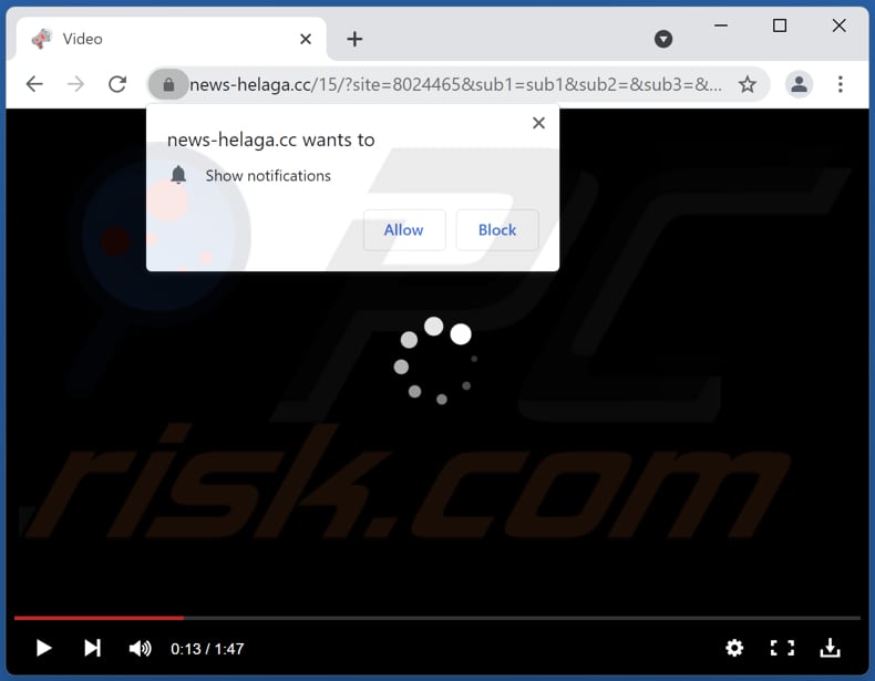 news-helaga[.]cc pop-up redirects