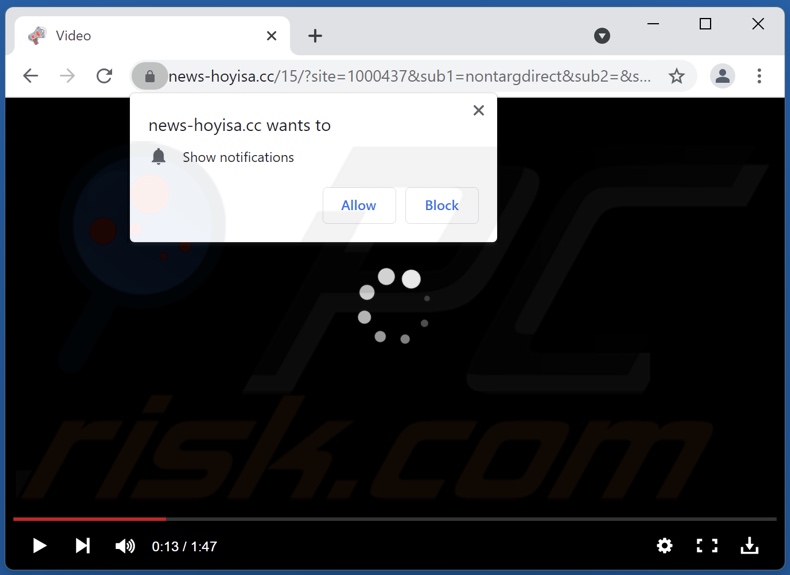 news-hoyisa[.]cc pop-up redirects