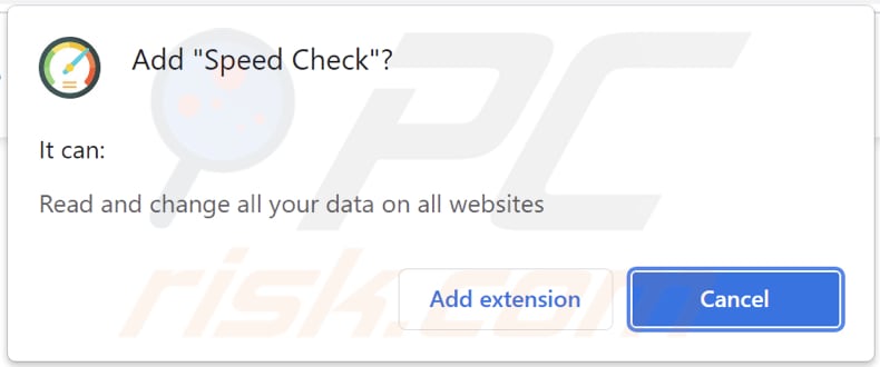 Speed Check pop-up redirects