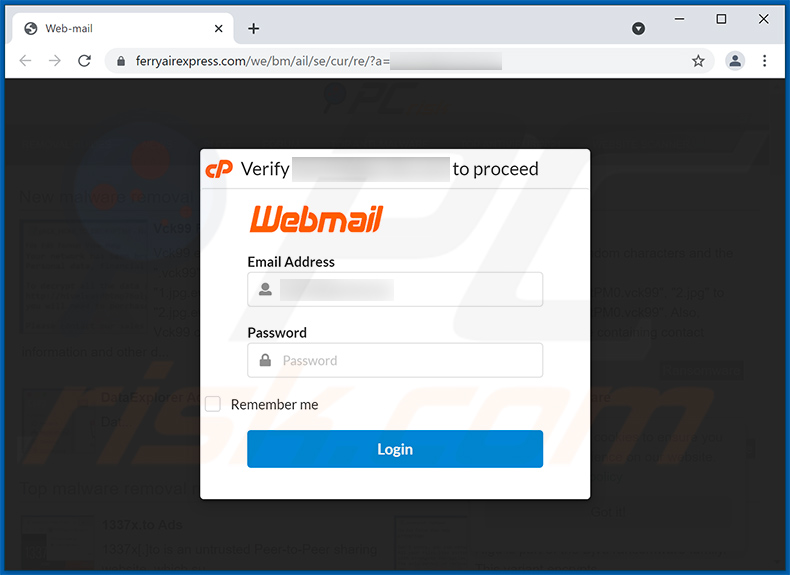 Phishing site promoted via System Administrator Quota-themed spam email (2021-10-01)