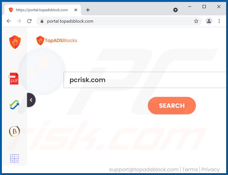 topadsblock.com browser hijacker