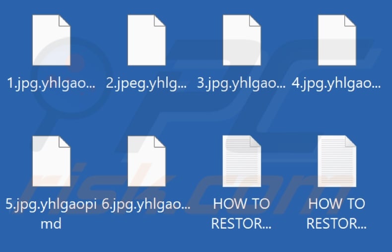 Files encrypted by Yhlgaopimd ransomware (.yhlgaopimd extension)