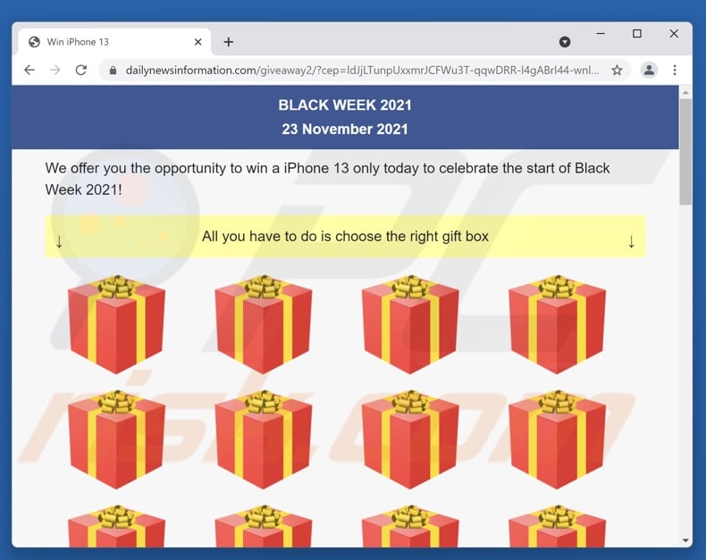 BLACK WEEK Lottery scam