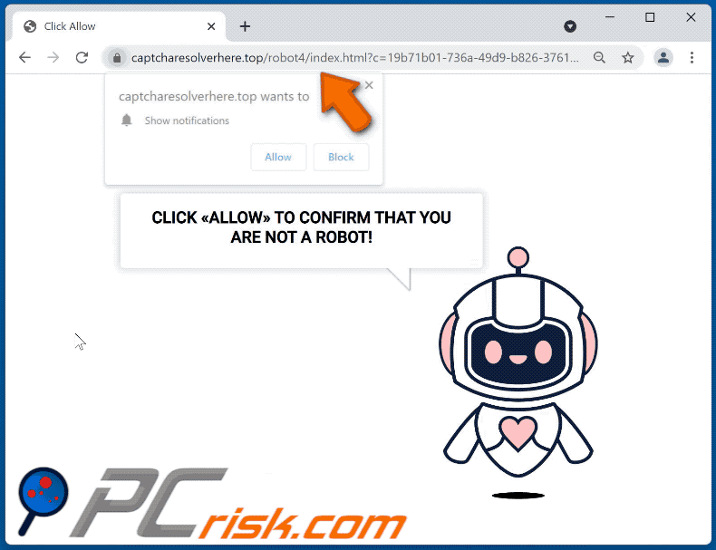 captcharesolverhere[.]top website appearance (GIF)