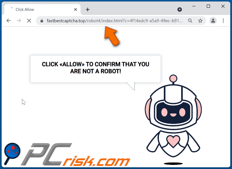 fastbestcaptcha[.]top website appearance (GIF)