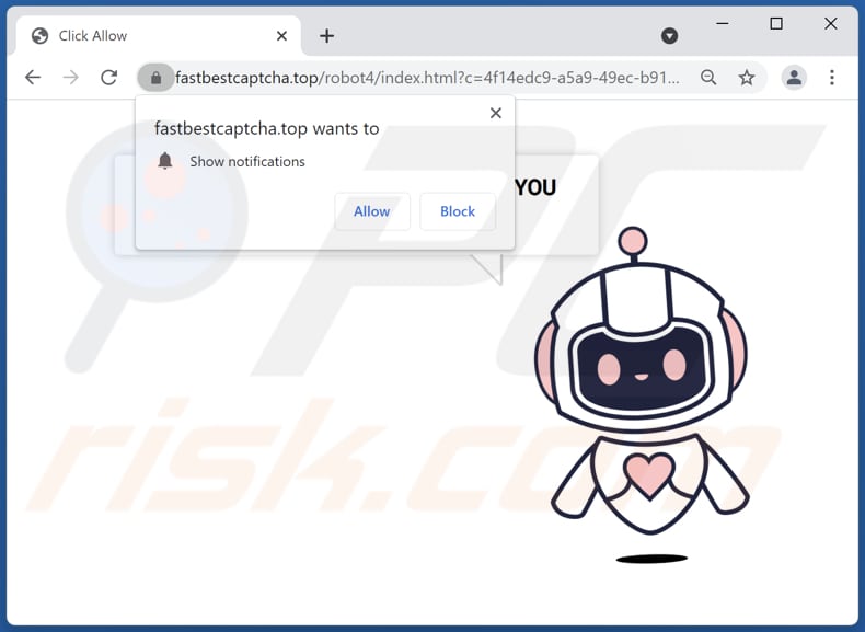 fastbestcaptcha[.]top pop-up redirects