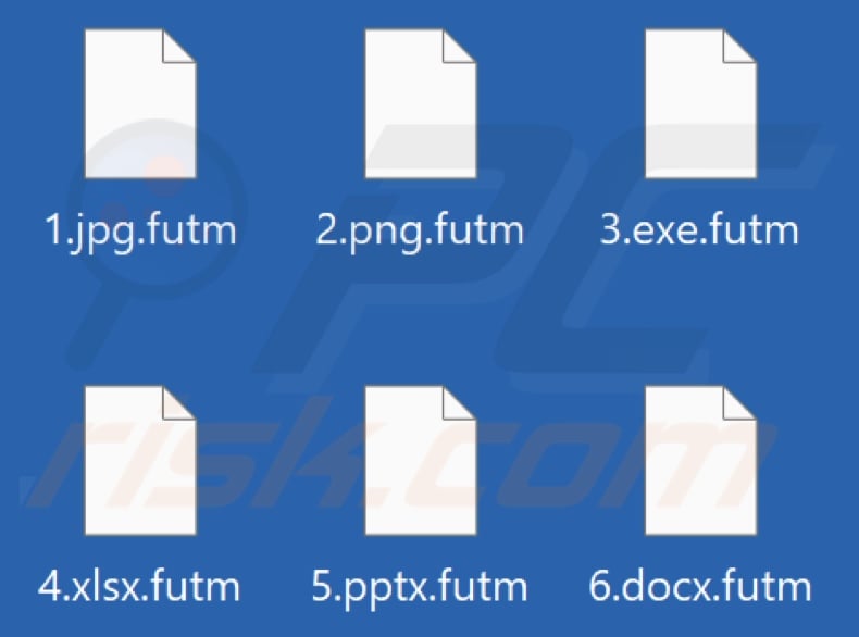 Files encrypted by Futm ransomware (.futm extension)