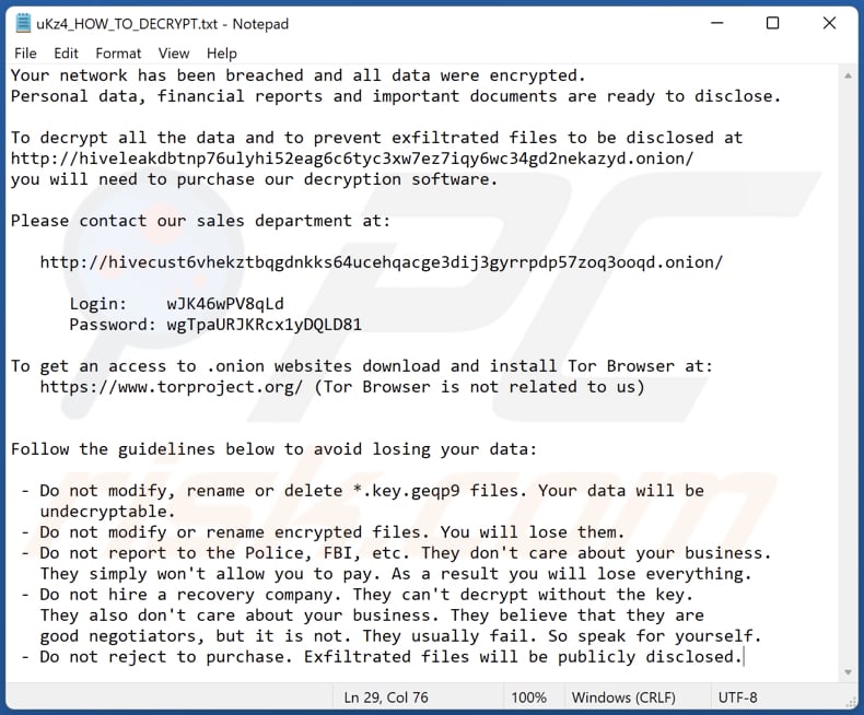Geqp9 ransomware text file (uKz4_HOW_TO_DECRYPT.txt)
