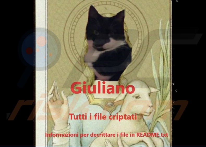 Giuliano ransomware wallpaper