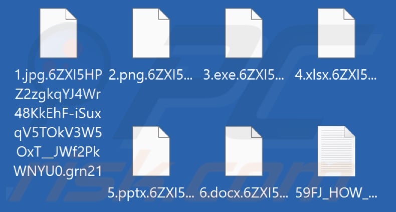 Files encrypted by Grn21 ransomware (.grn21 extension)