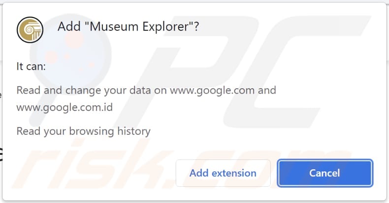 Museum Explorer pop-up redirects