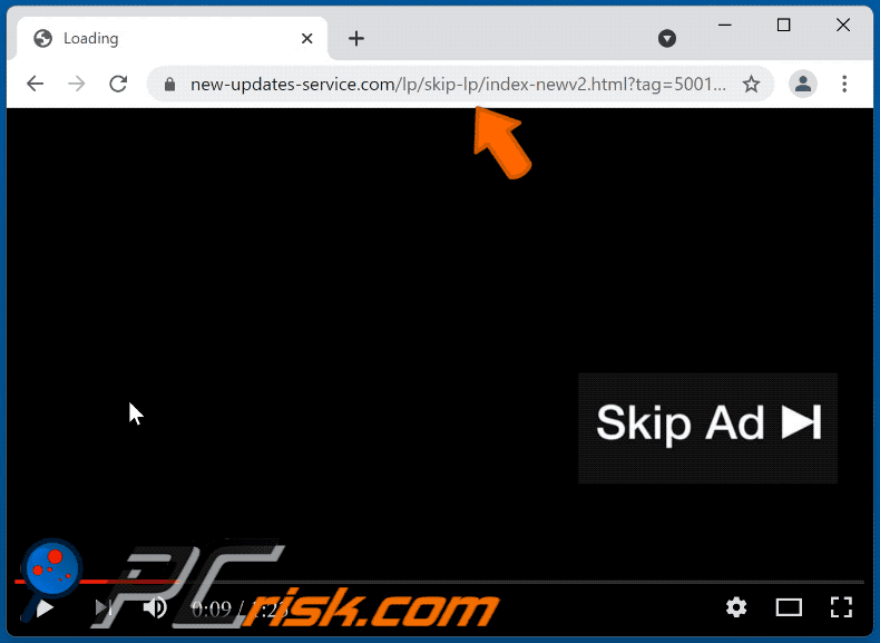 new-updates-service[.]com website appearance (GIF)