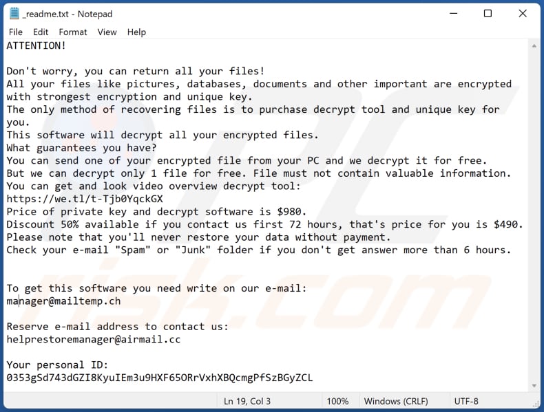 Rigj ransomware text file (_readme.txt)