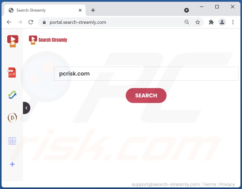 search-streamly.com browser hijacker