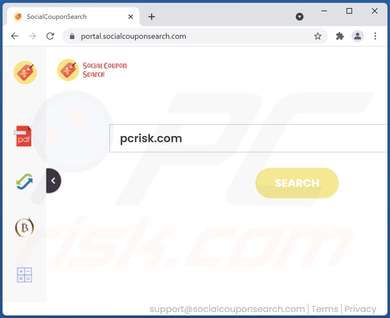 socialcouponsearch.com browser hijacker