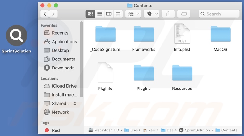 SprintSolution adware install folder