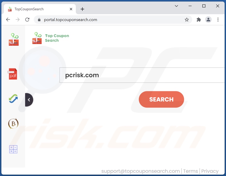topcouponsearch.com browser hijacker