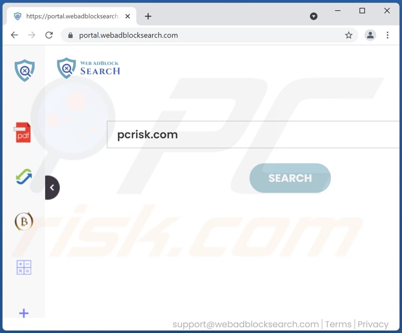 webadblocksearch.com browser hijacker